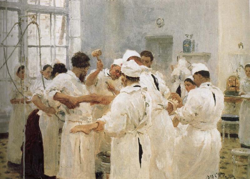 Ilia Efimovich Repin Lofton Palfrey doctors in the operating room